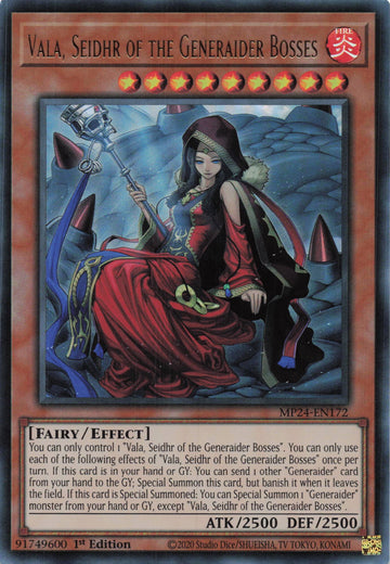 MP24-EN172 - Vala, Seidhr of the Generaider Bosses - Ultra Rare - 25th Anniversary Tin: Dueling Mirrors