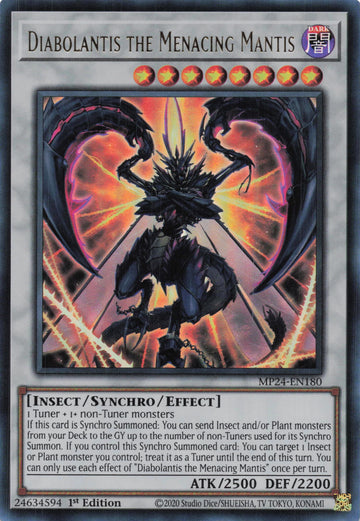 MP24-EN180 - Diabolantis the Menacing Mantis - Ultra Rare - 25th Anniversary Tin: Dueling Mirrors