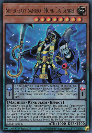 MP24-EN187 - Superheavy Samurai Monk Big Benkei - Ultra Rare - 25th Anniversary Tin: Dueling Mirrors