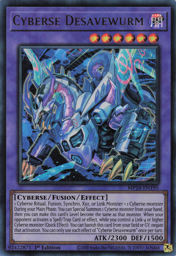 MP24-EN195 - Cyberse Desavewurm - Ultra Rare - 25th Anniversary Tin: Dueling Mirrors