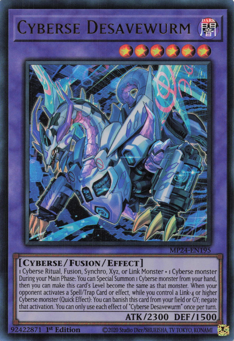 MP24-EN195 - Cyberse Desavewurm - Ultra Rare - - MP24