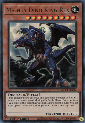 MP24-EN209 - Mighty Dino King Rex - Ultra Rare - 25th Anniversary Tin: Dueling Mirrors