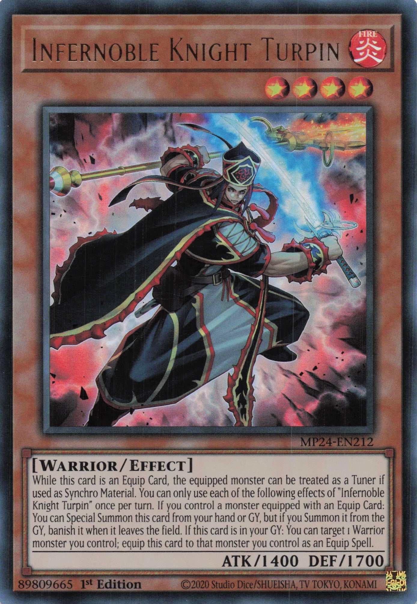 MP24-EN212 - Infernoble Knight Turpin - Ultra Rare - - MP24