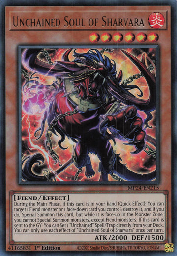 MP24-EN215 - Unchained Soul of Sharvara - Ultra Rare - 25th Anniversary Tin: Dueling Mirrors