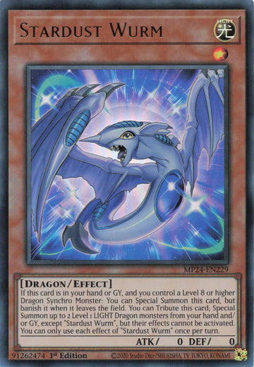 MP24-EN229 - Stardust Wurm - Ultra Rare - 25th Anniversary Tin: Dueling Mirrors