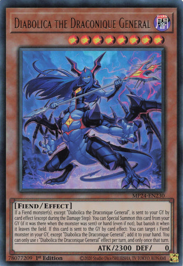 MP24-EN230 - Diabolica the Draconique General - Ultra Rare - 25th Anniversary Tin: Dueling Mirrors