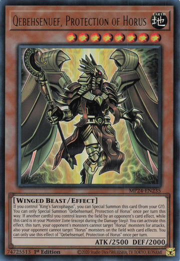 MP24-EN235 - Qebehsenuef, Protection of Horus - Ultra Rare - 25th Anniversary Tin: Dueling Mirrors