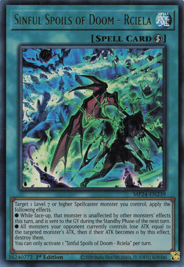MP24-EN239 - Sinful Spoils of Doom - Rciela - Ultra Rare - 25th Anniversary Tin: Dueling Mirrors