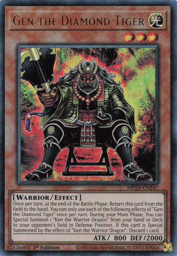 MP24-EN247 - Gen the Diamond Tiger - Ultra Rare - 25th Anniversary Tin: Dueling Mirrors