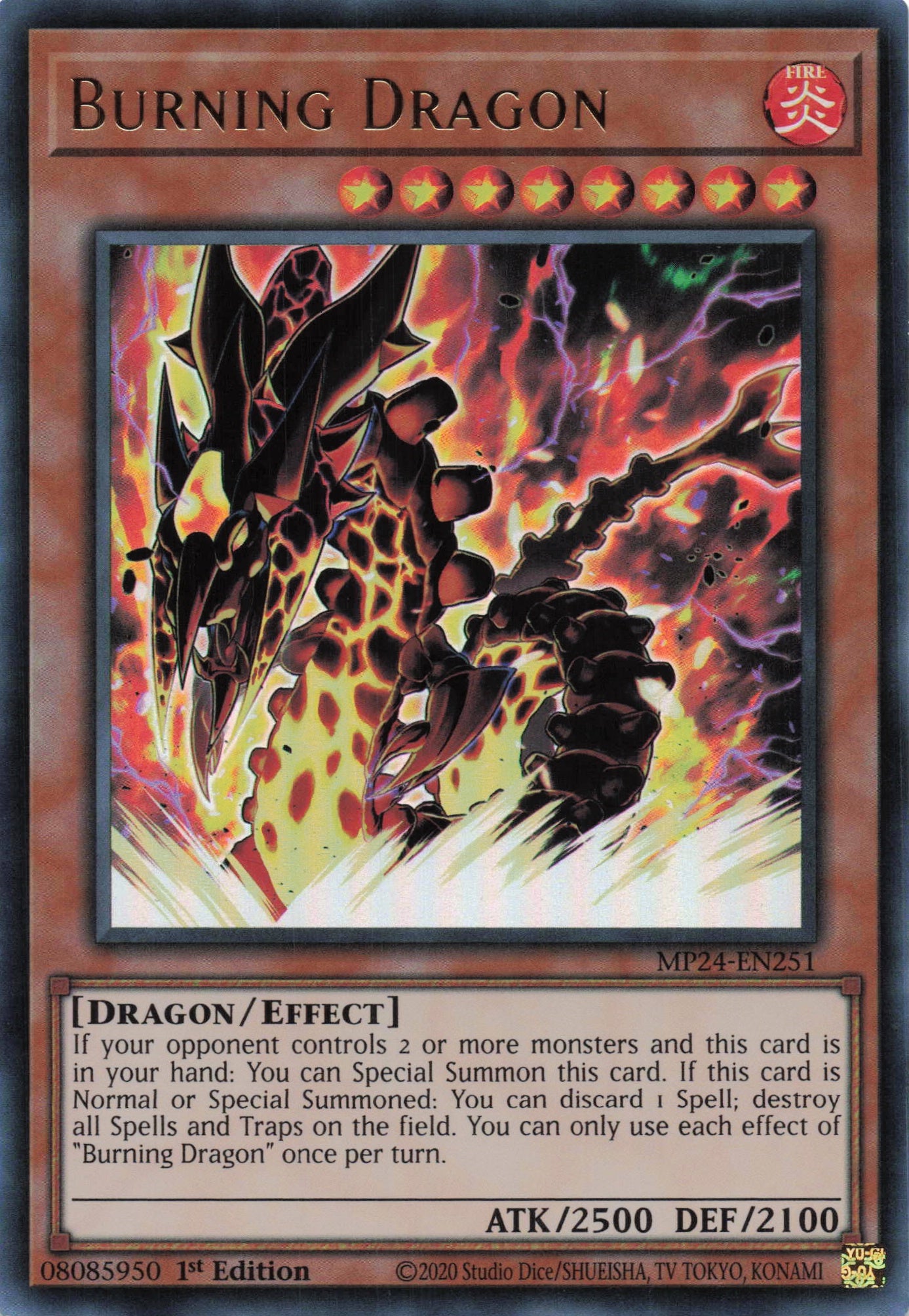 MP24-EN251 - Burning Dragon - Ultra Rare - - MP24