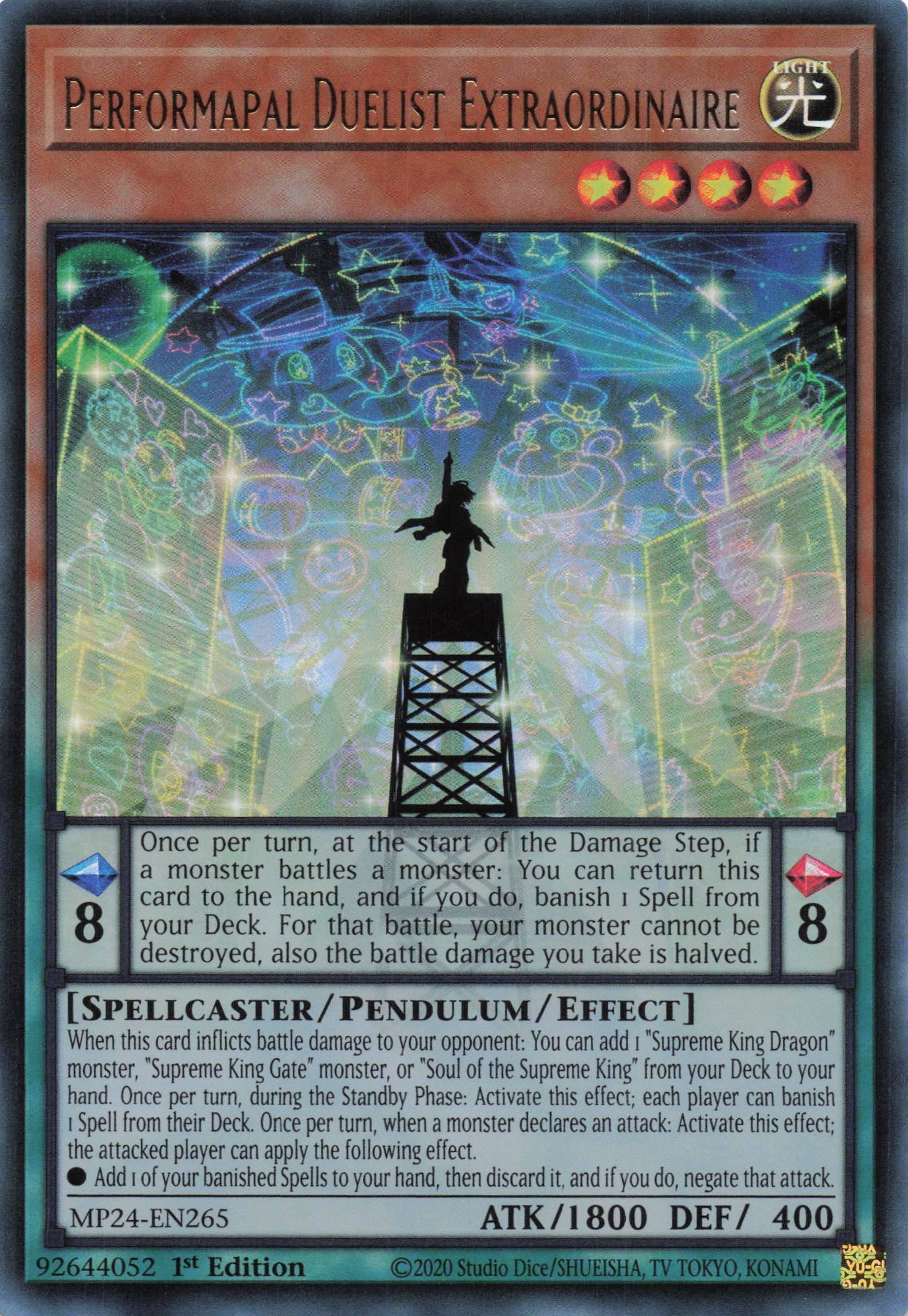 MP24-EN265 - Performapal Duelist Extraordinaire - Ultra Rare - - MP24