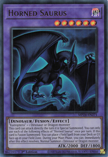 MP24-EN271 - Horned Saurus - Ultra Rare - 25th Anniversary Tin: Dueling Mirrors