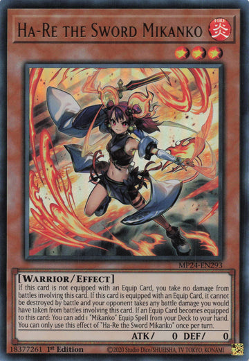 MP24-EN293 - Ha-Re the Sword Mikanko - Ultra Rare - 25th Anniversary Tin: Dueling Mirrors