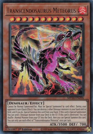 MP24-EN296 - Transcendosaurus Meteorus - Ultra Rare - 25th Anniversary Tin: Dueling Mirrors