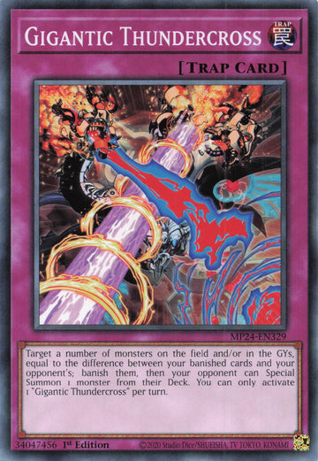MP24-EN329 - Gigantic Thundercross - Common - 25th Anniversary Tin: Dueling Mirrors
