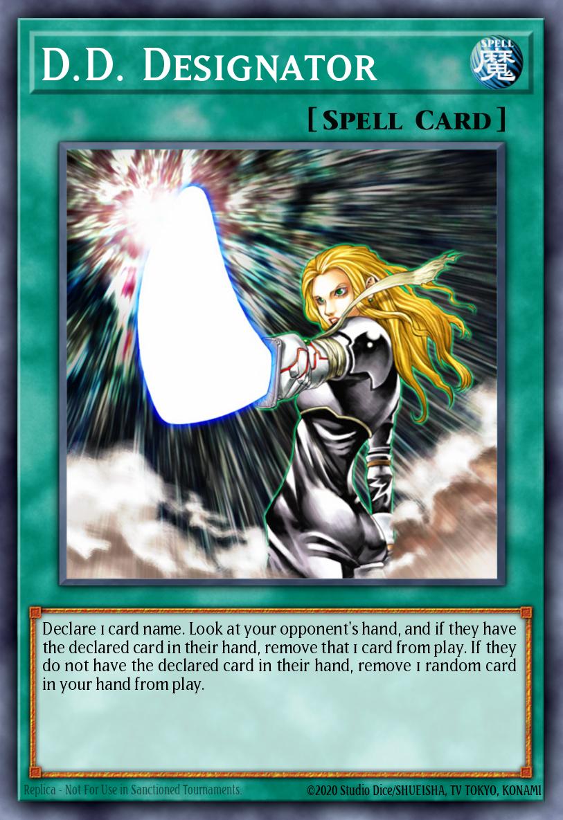 D.D. Designator Card