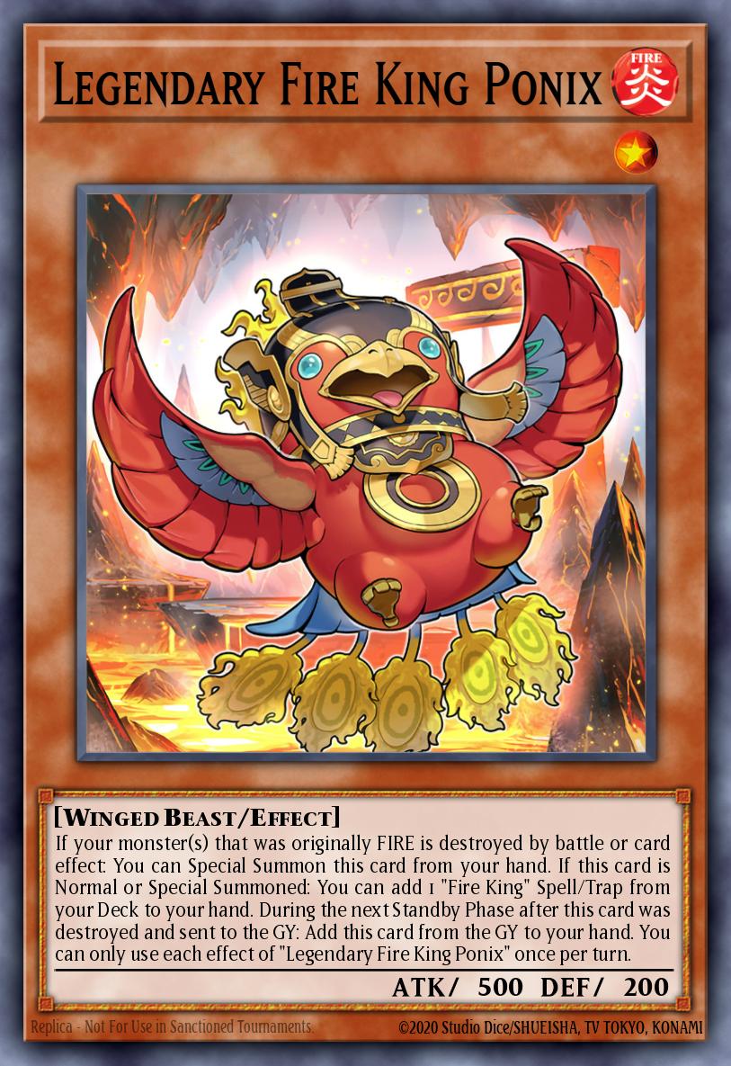 Legendary Fire King Ponix Card