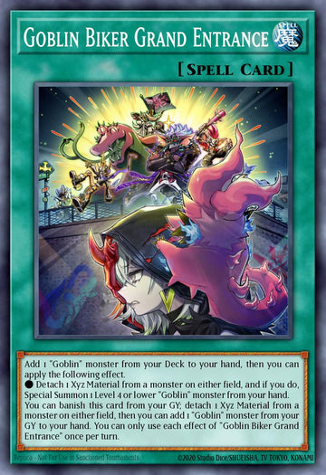 Goblin Biker Grand Entrance Card