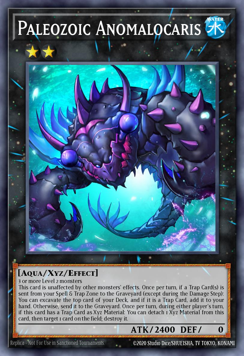 Paleozoic Anomalocaris Card