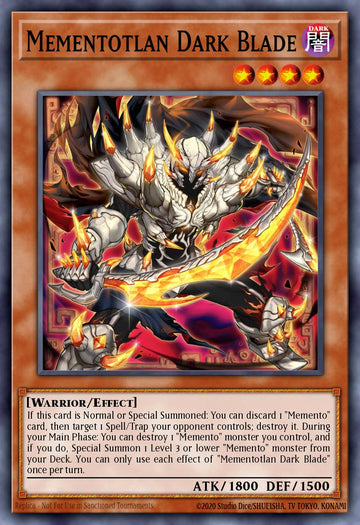 Mementotlan Dark Blade Card