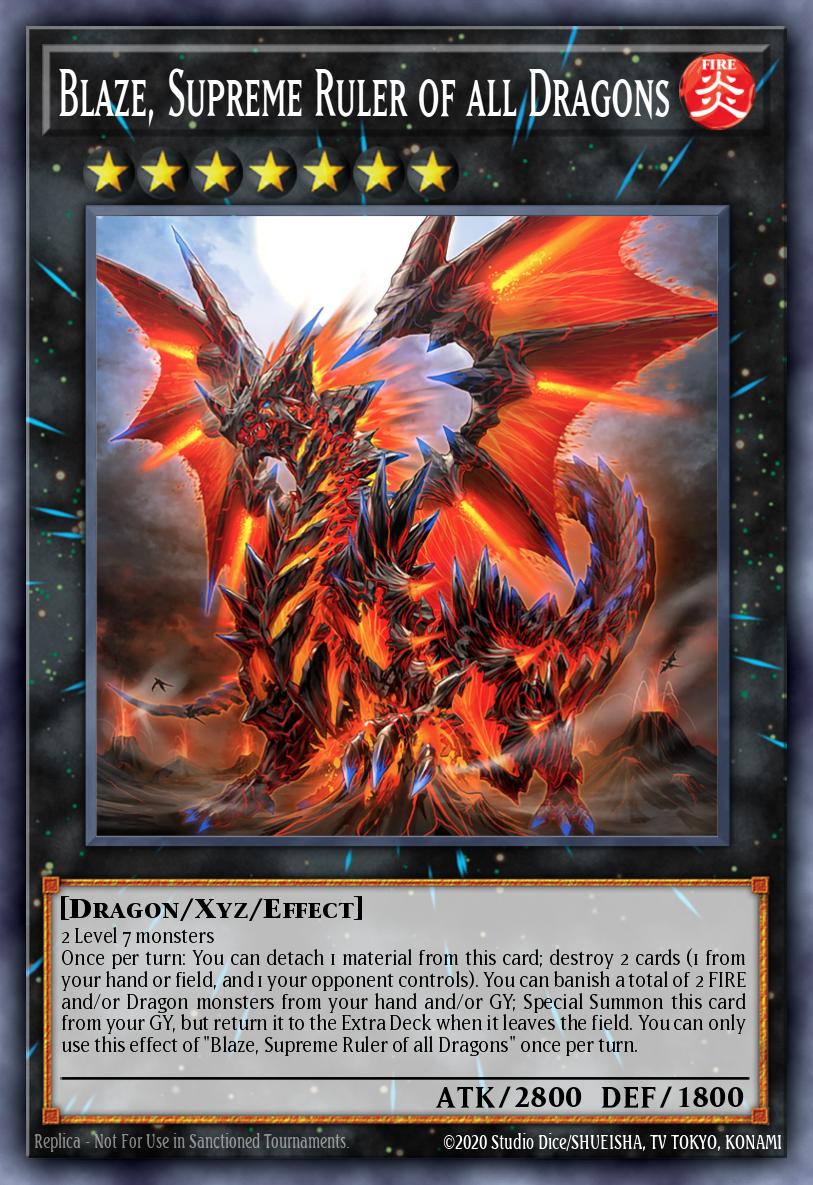 Blaze, Supreme Ruler of all Dragons Card