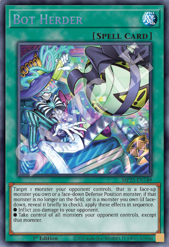 MP25-EN149 - Bot Herder - Prismatic Secret Rare - 2025 Mega-Pack Tin