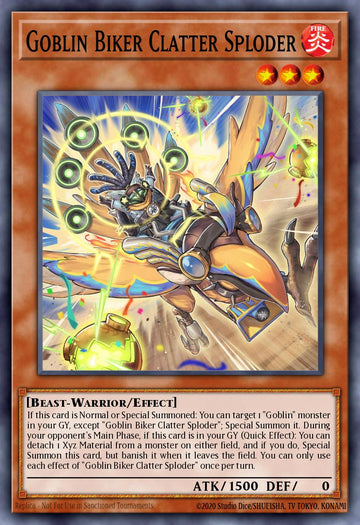 Goblin Biker Clatter Sploder Card