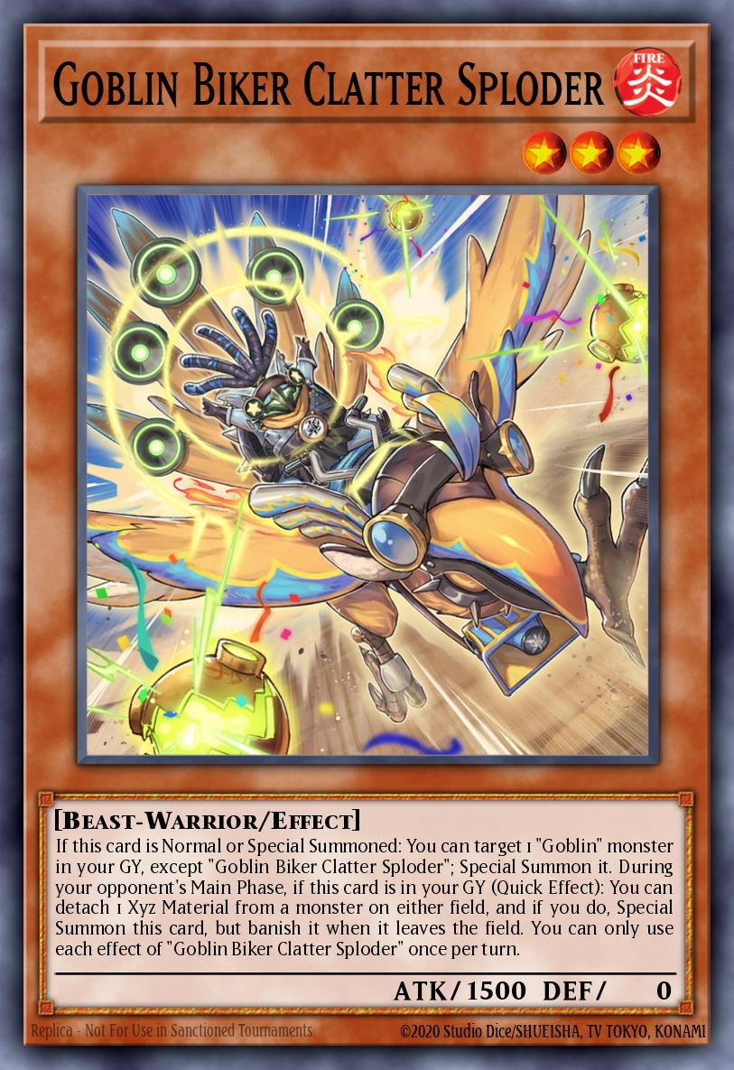 Goblin Biker Clatter Sploder Card
