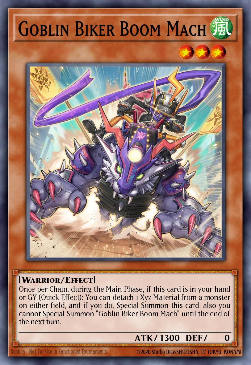Goblin Biker Boom Mach Card