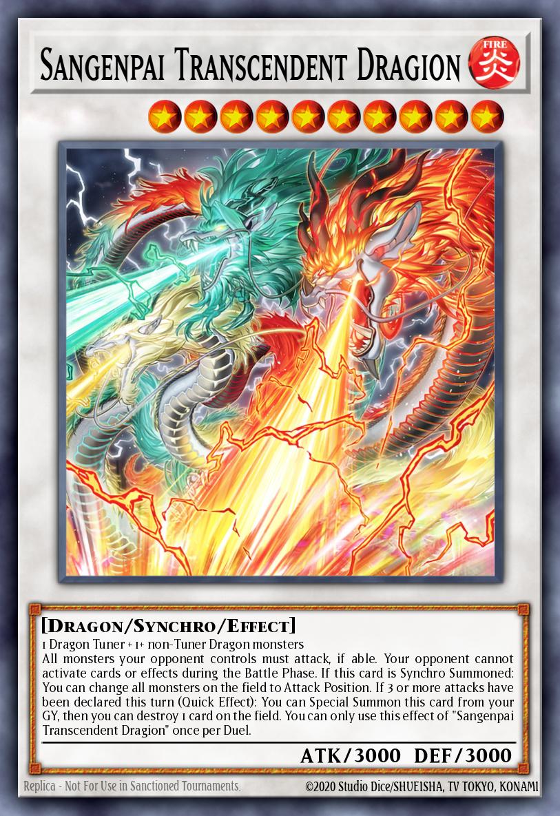 Sangenpai Transcendent Dragion Card