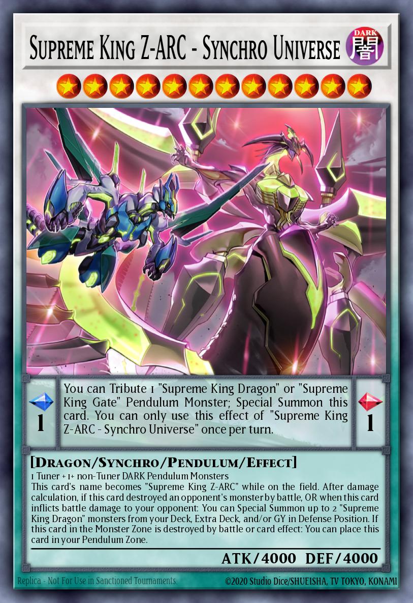 Supreme King Z-ARC - Synchro Universe Card