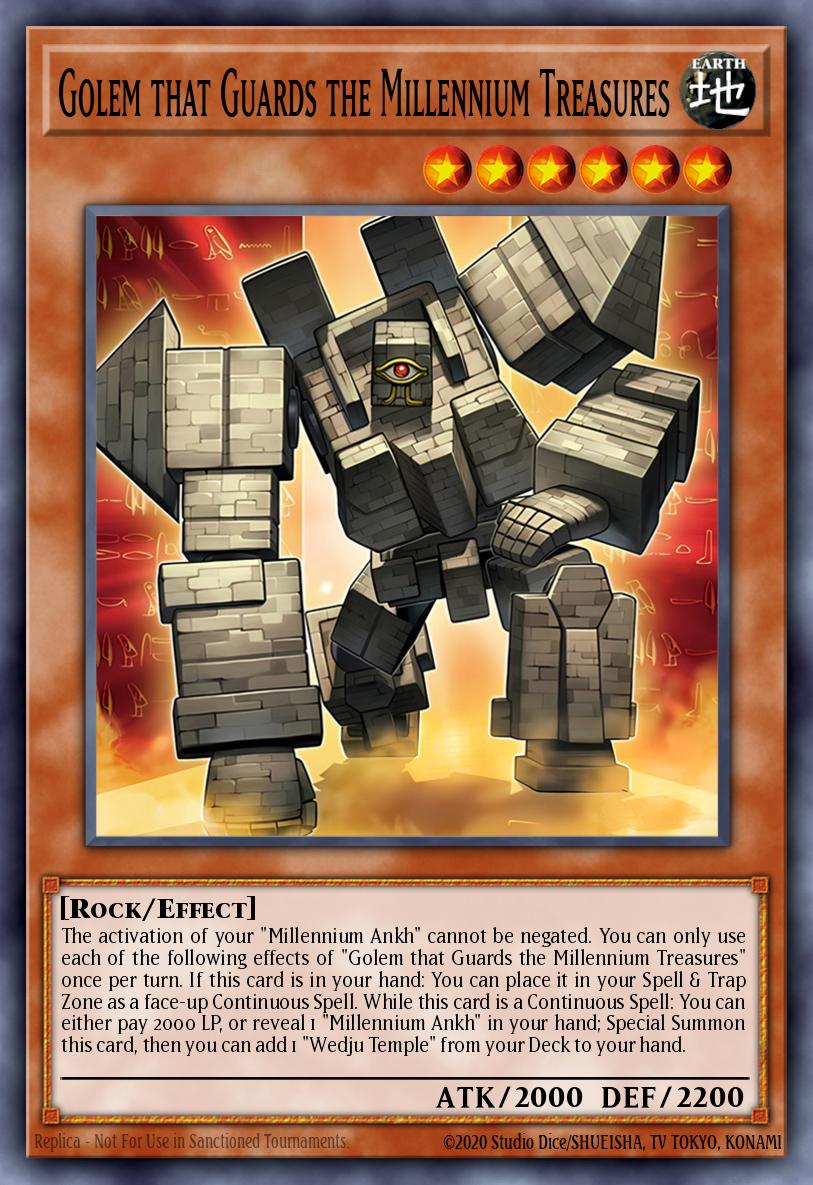 Golem that Guards the Millennium Treasures Card