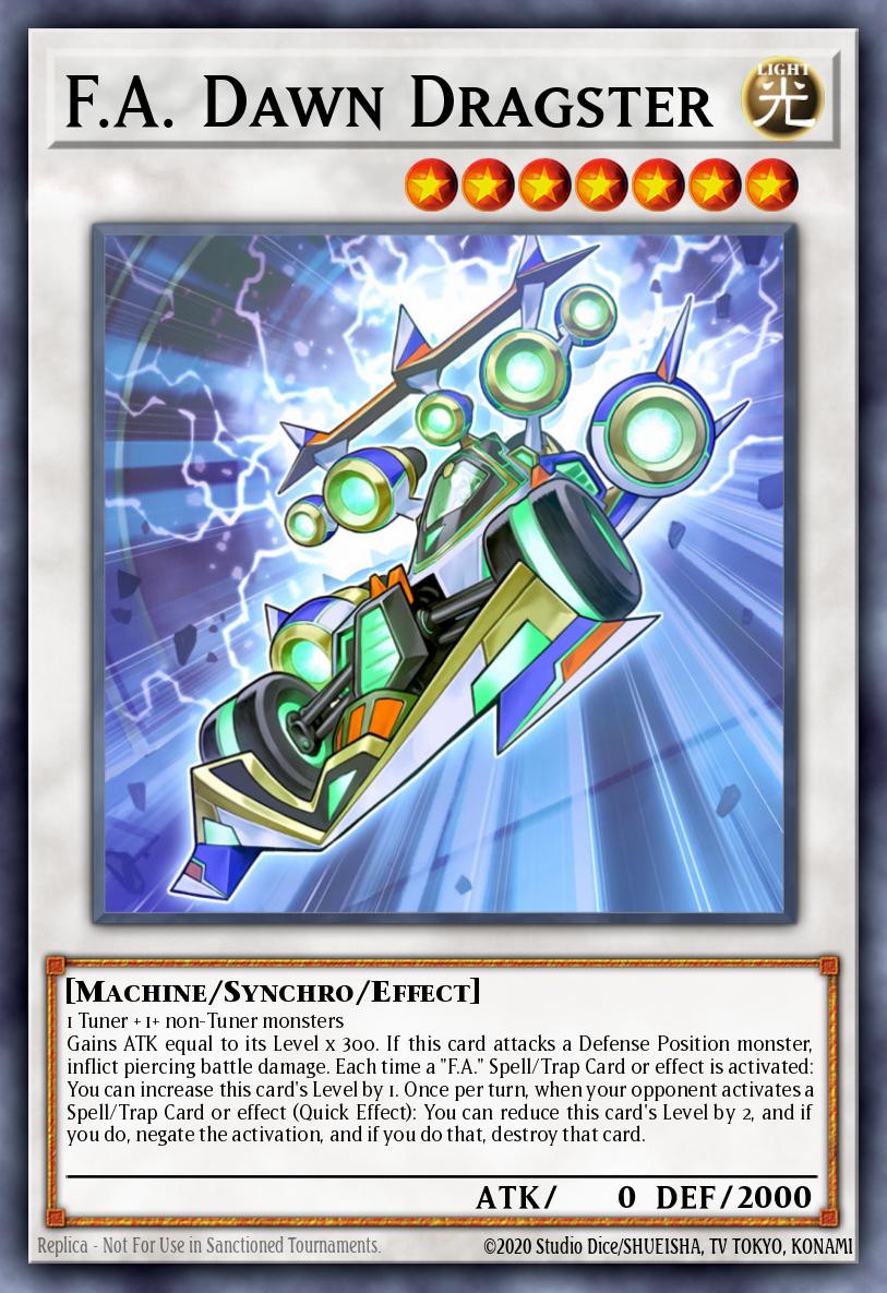F.A. Dawn Dragster Card
