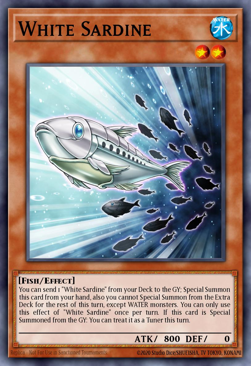 White Sardine Card