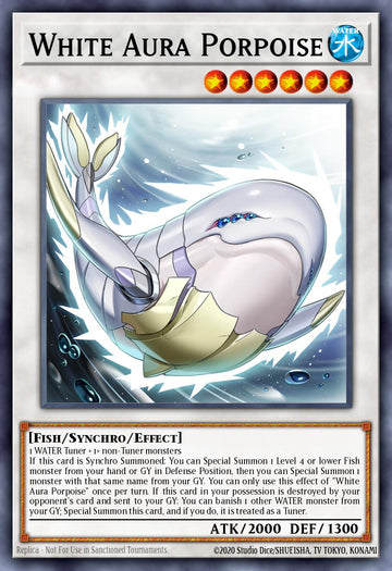 White Aura Porpoise Card