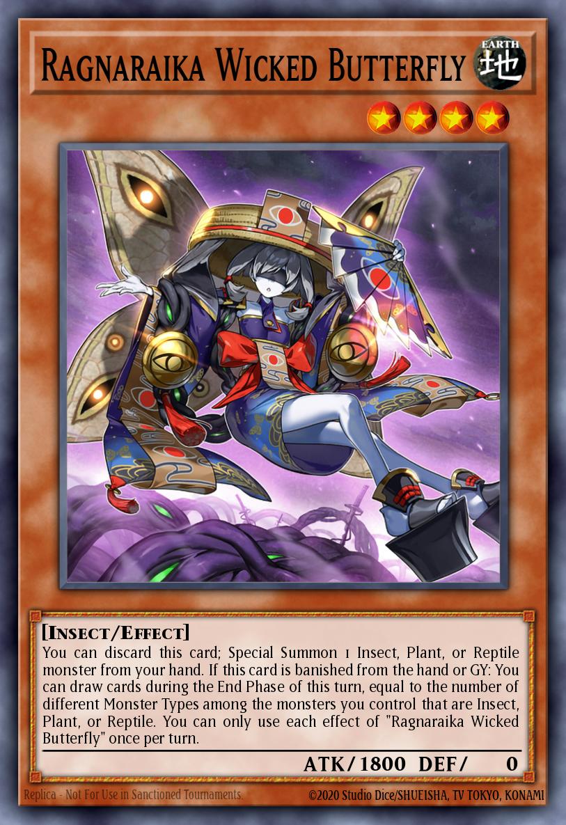 Ragnaraika Wicked Butterfly Card