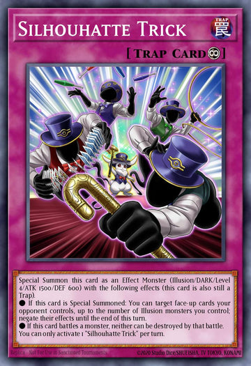 Silhouhatte Trick Card