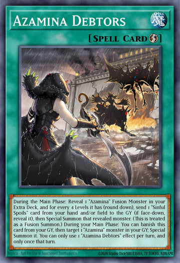 Azamina Debtors Card