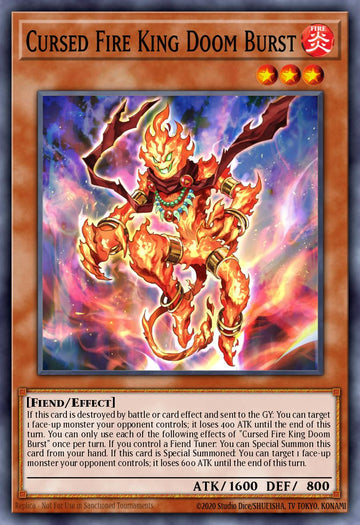 Cursed Fire King Doom Burst Card
