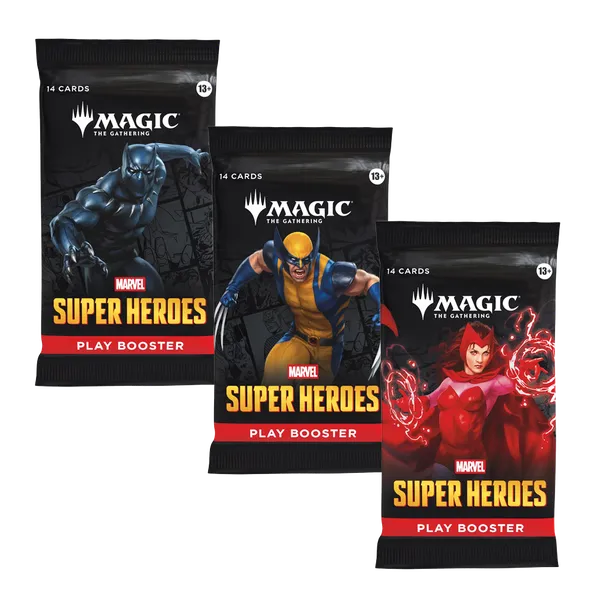 MTG Marvel Superheroes - Play Booster Pack 3x Sealed Pre-Order