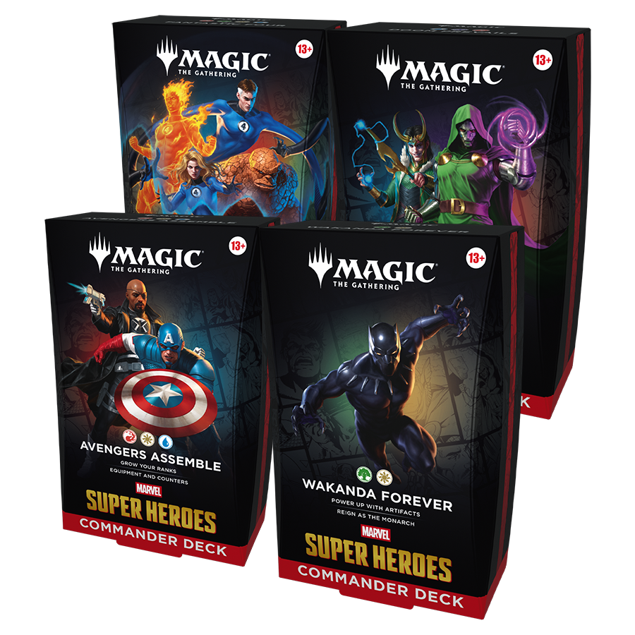 MTG Marvel Superheroes Commander Deck Set of 4 Pre-Order