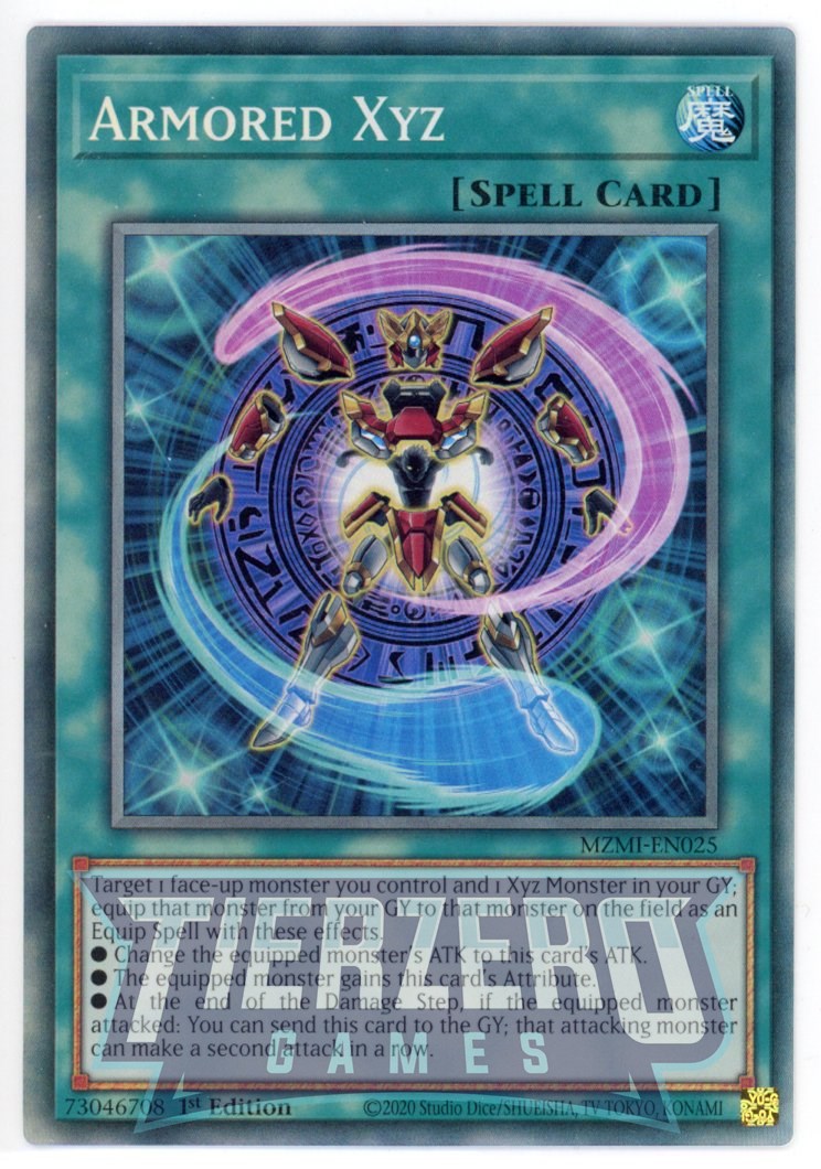 MZMI-EN025 - Armored Xyz - Collector's Rare - Normal Spell - Maze of Millenia