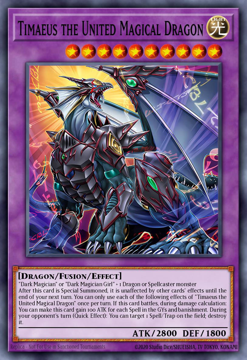 MZMU-EN012 - Timaeus the United Magical Dragon - Collector's Rare - Maze of Muertos
