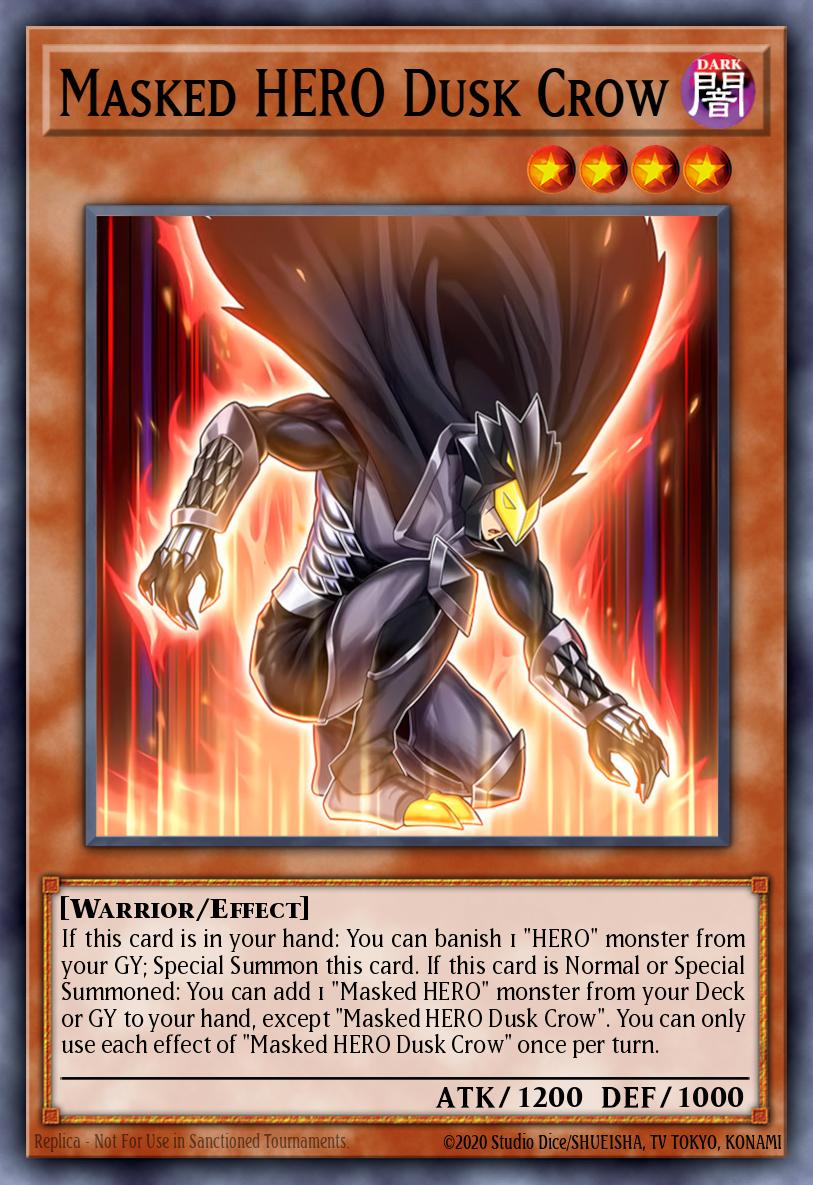 MZMU-EN014 - Masked HERO Dusk Crow - Super Rare - Maze of Muertos