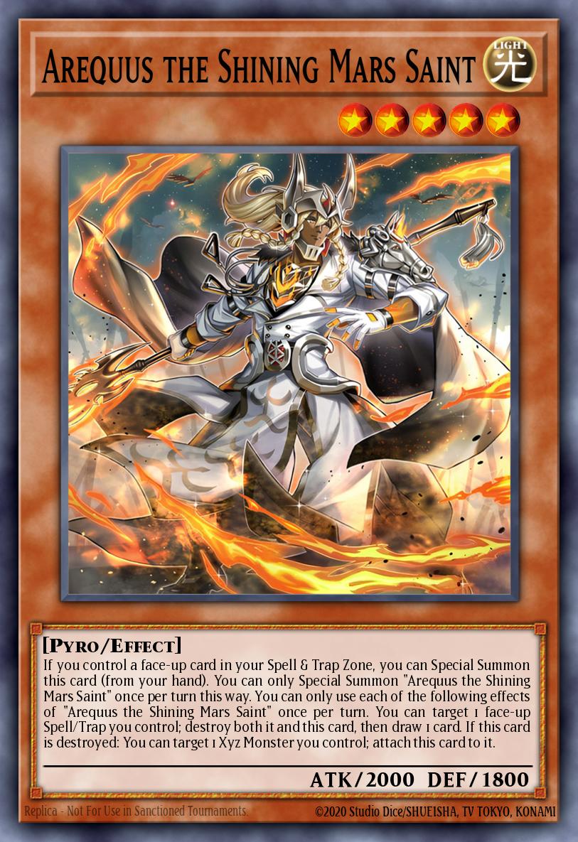MZMU-EN051 - Arequus the Shining Mars Saint - Super Rare - Maze of Muertos