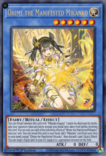 MZMU-EN073 - Ohime the Manifested Mikanko - Ultra Rare - Maze of Muertos