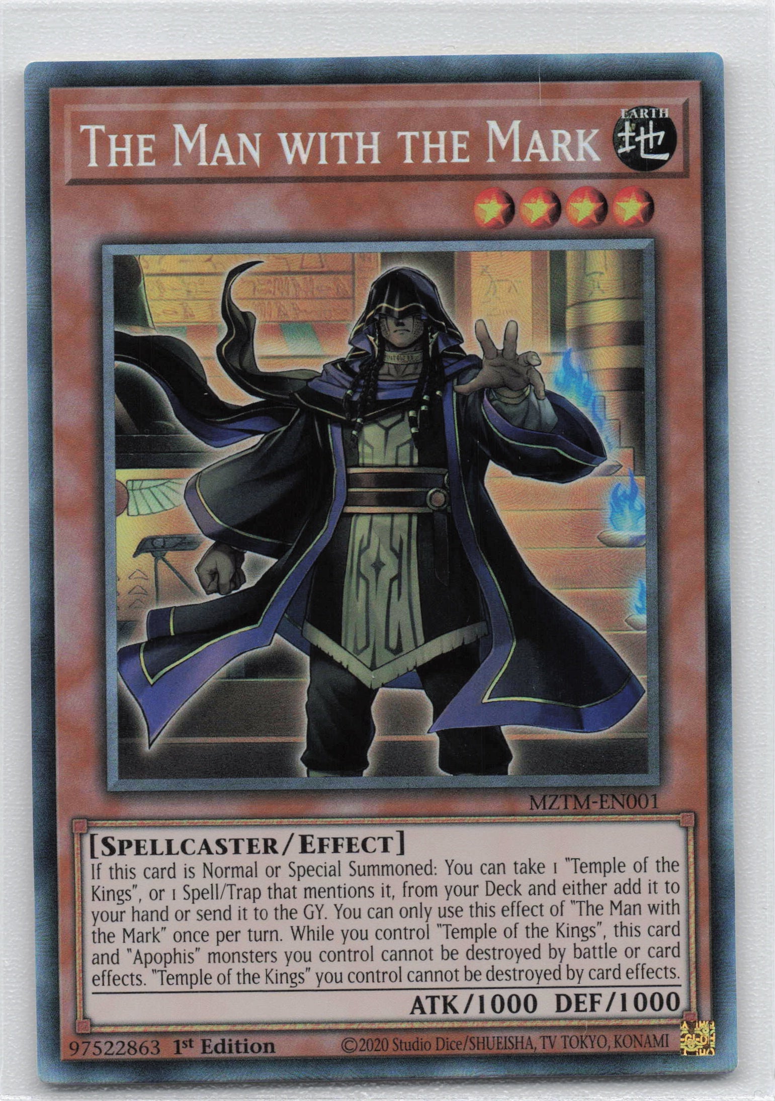 MZTM-EN001 - The Man with the Mark - Collector's Rare - Effect Monster - Maze Of The Master