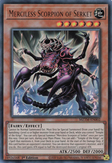 MZTM-EN002 - Merciless Scorpion of Serket - Ultra Rare - Maze of the Master