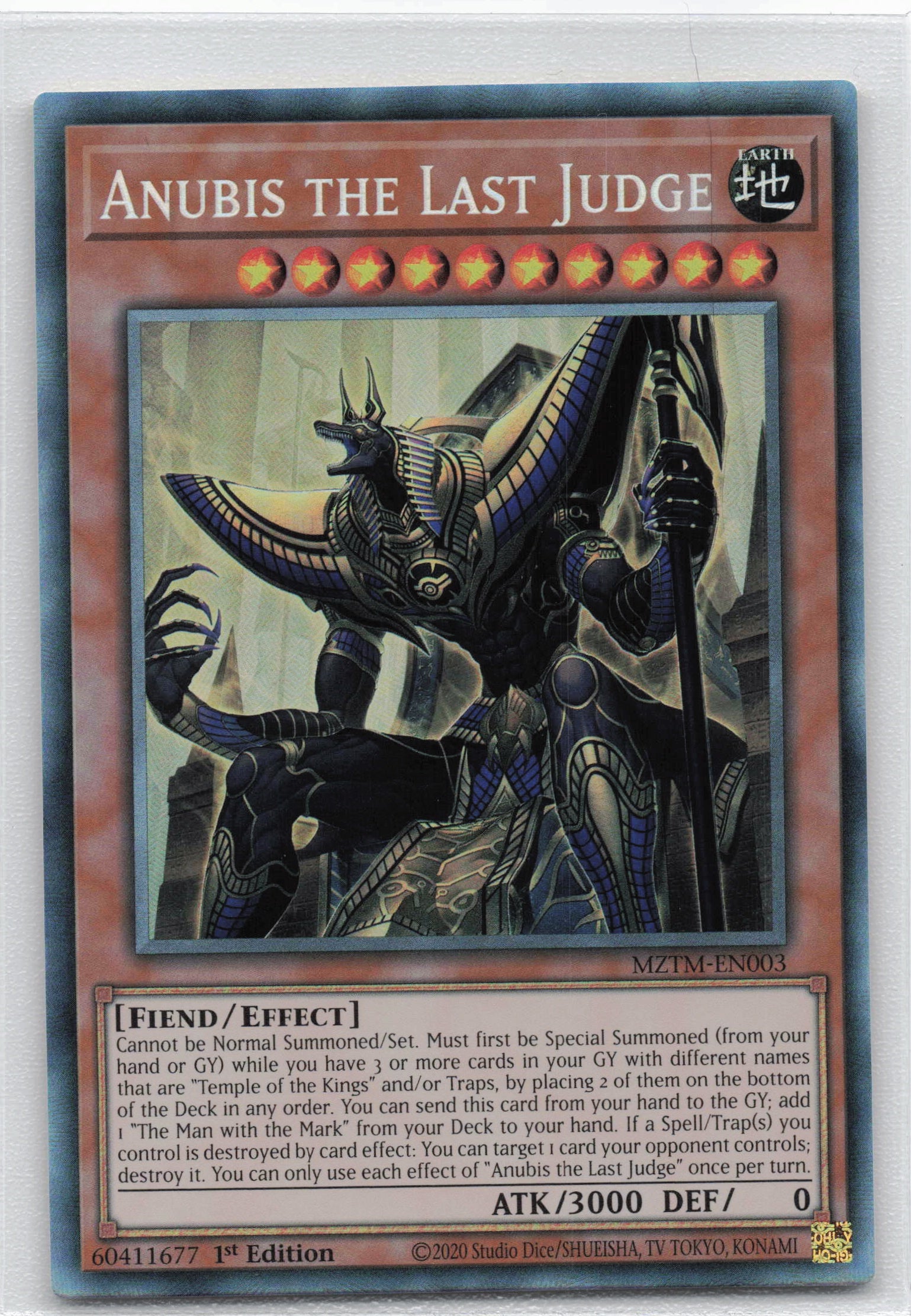 MZTM-EN003 - Anubis the Last Judge - Collector's Rare - Effect Monster - Maze Of The Master