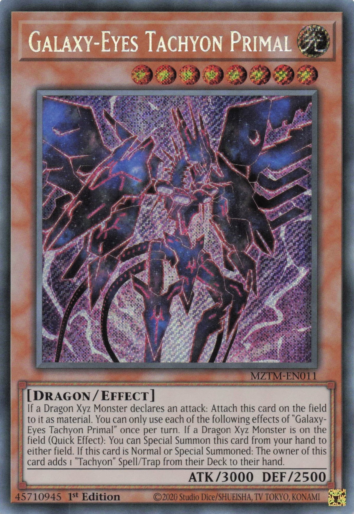 MZTM-EN011 - Galaxy-Eyes Tachyon Primal - Secret Rare